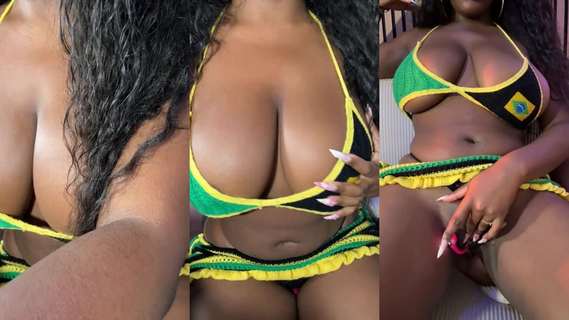 ebony on underwears nude blakcat