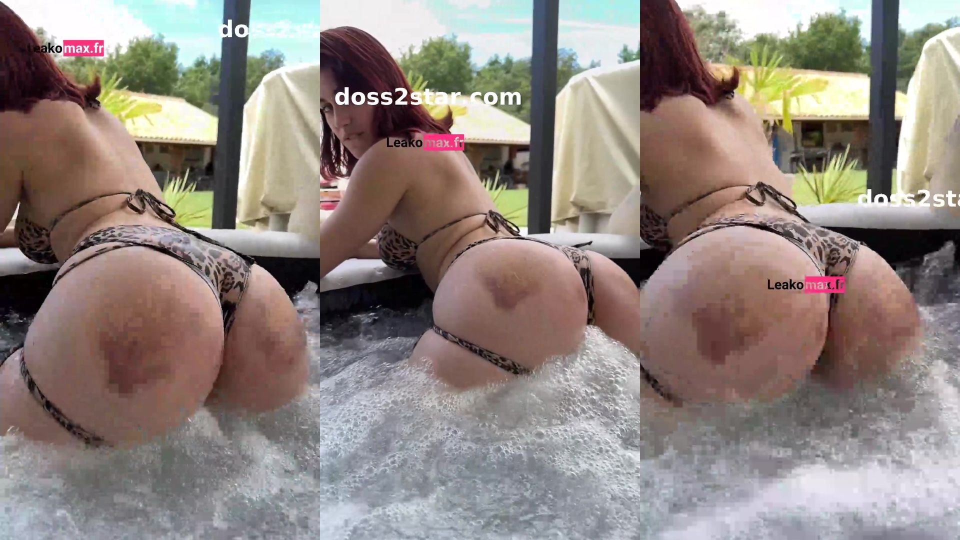 Carla Vyx twerk dans le bain une grosse cul française
