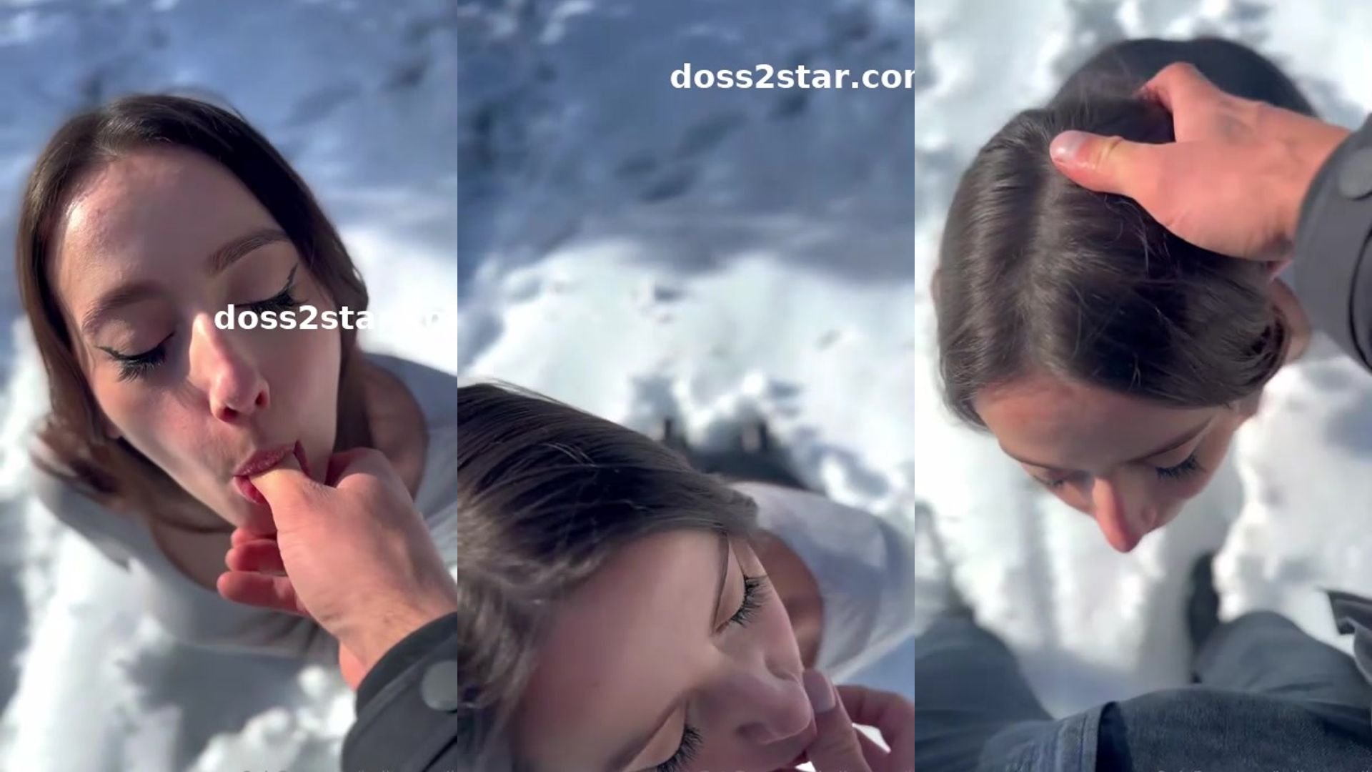 Hellomoonli blowjob sur la neige