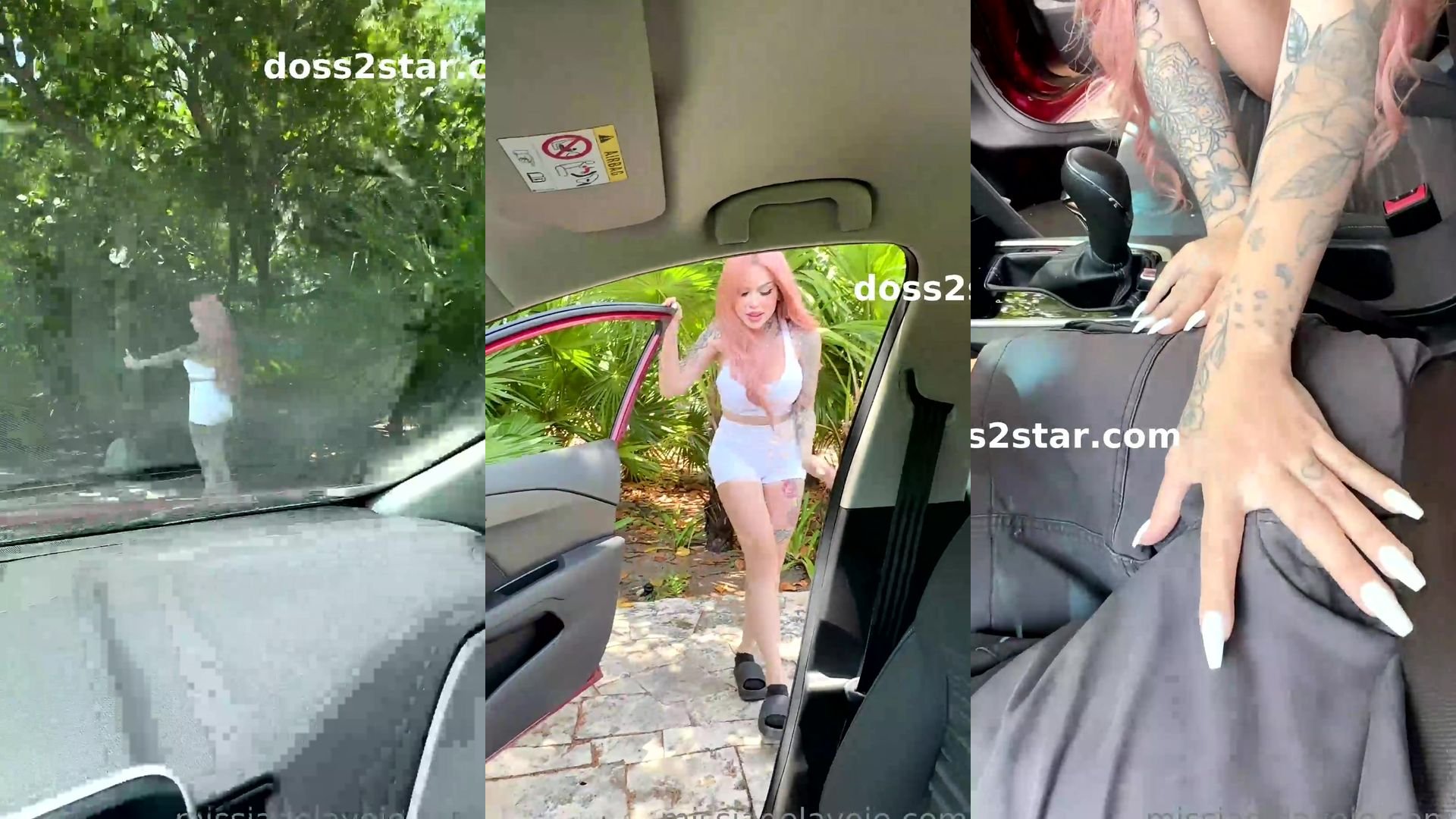 jade-lavoie fais un stop et puis chauffe le chauffeur pour qu'il la baise