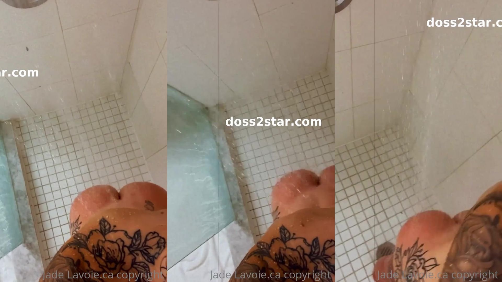 jade-lavoie montre son gros cul blanche pendant que elle prend une douche