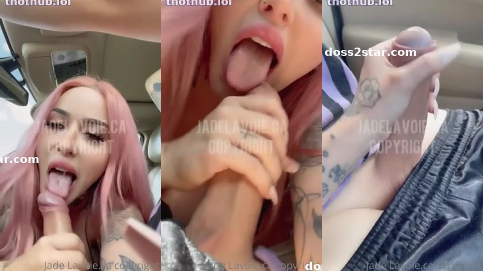 jade-lavoie la francaise suce son chauffeur avant darriver a destination Blowjob