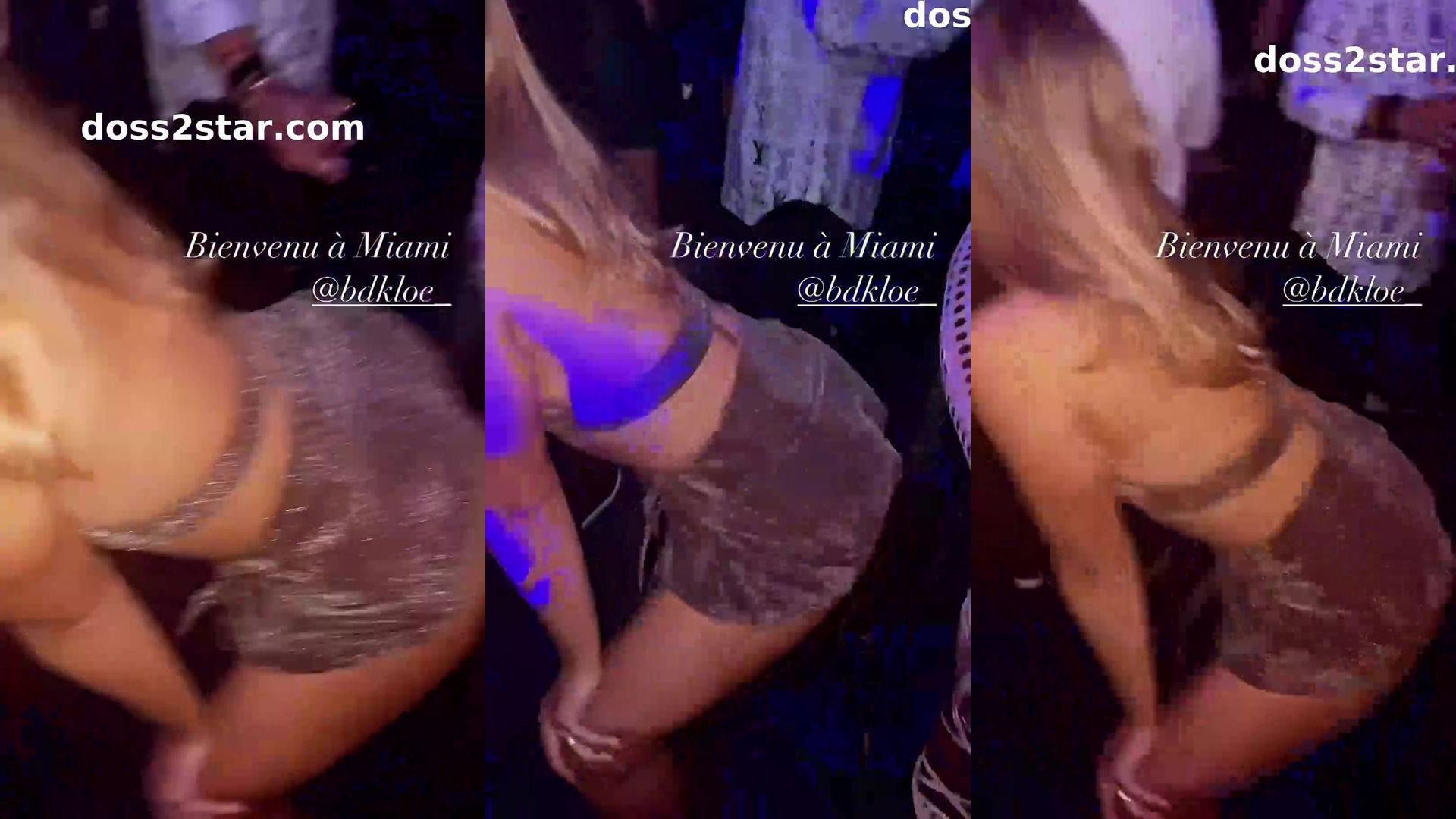 Khloxxx twerk sur un mec en boite de nuit