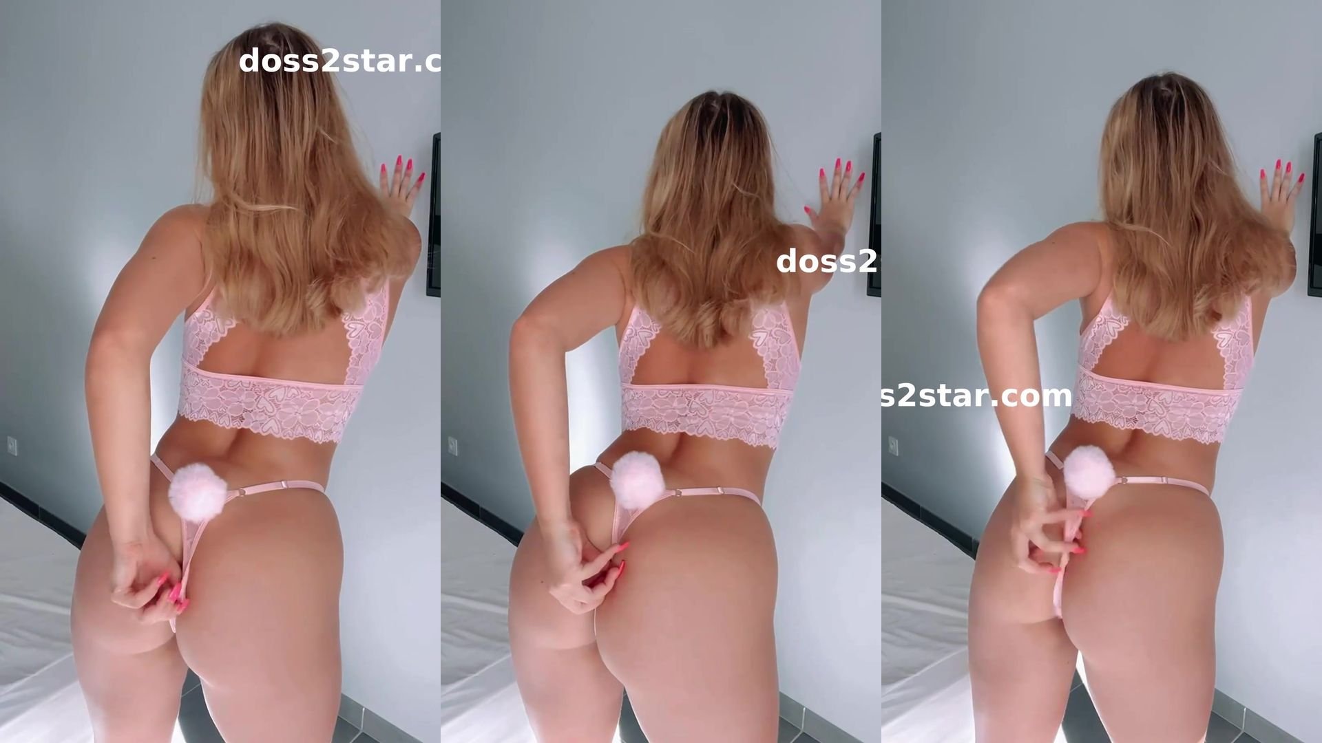 Khloxxx dans une tenue tout chaude de lapin nude