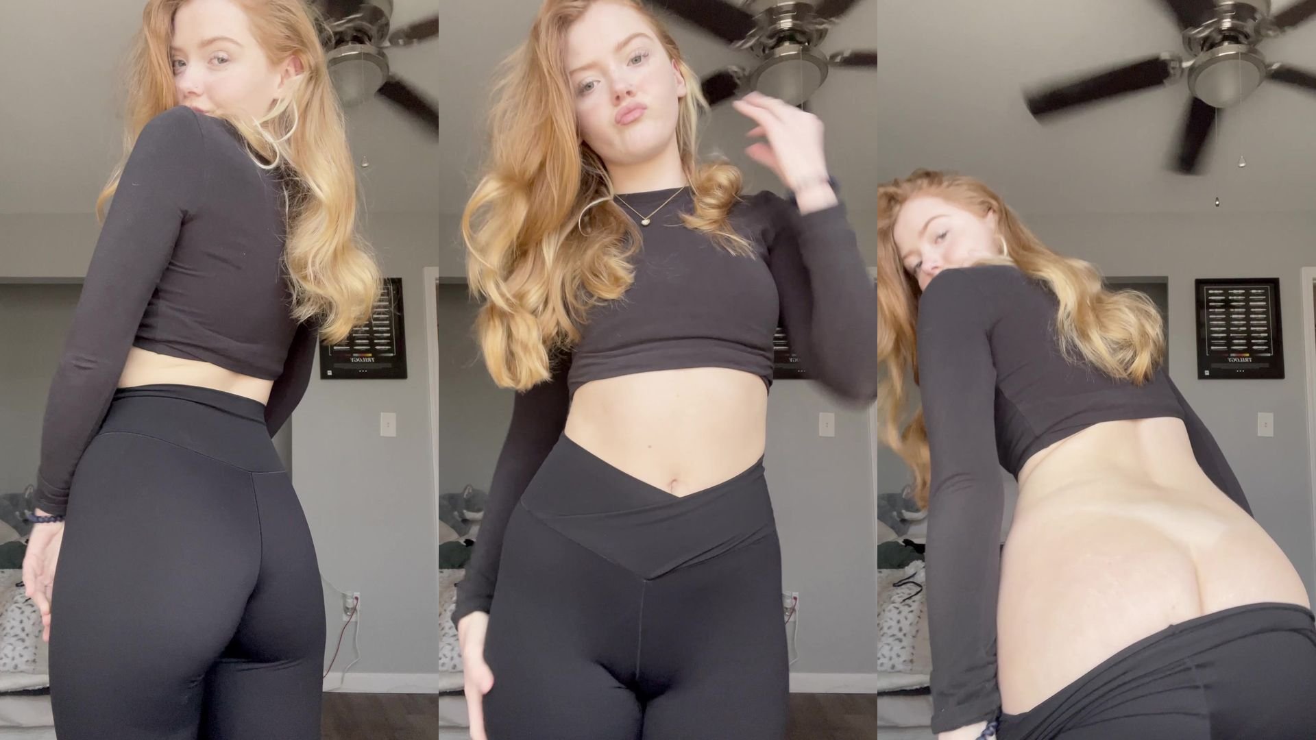 Lailadelstar getting underssing from her gym clothes