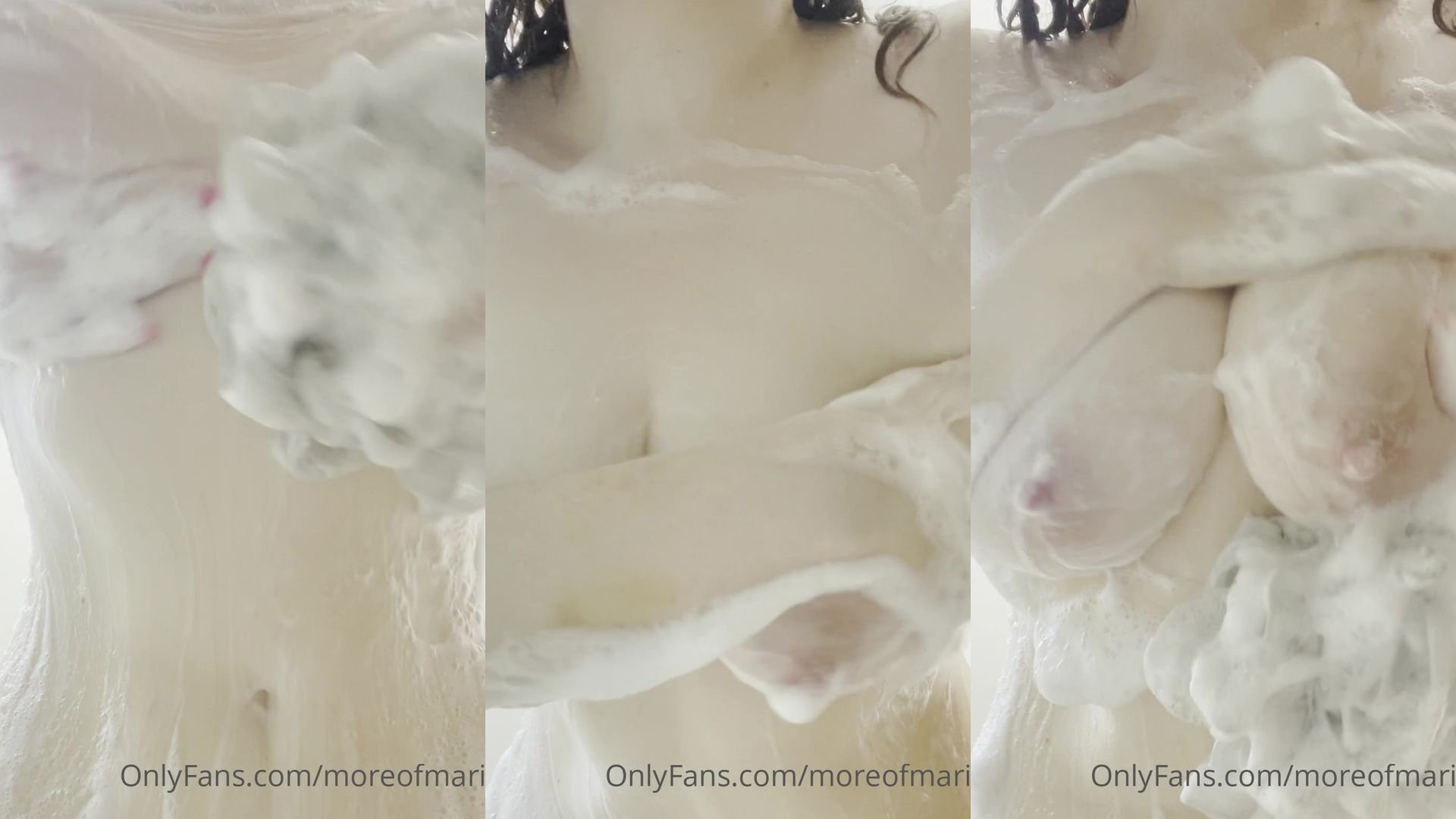 MoreOfMariah prend un douche et jouer avec ses seins showoff